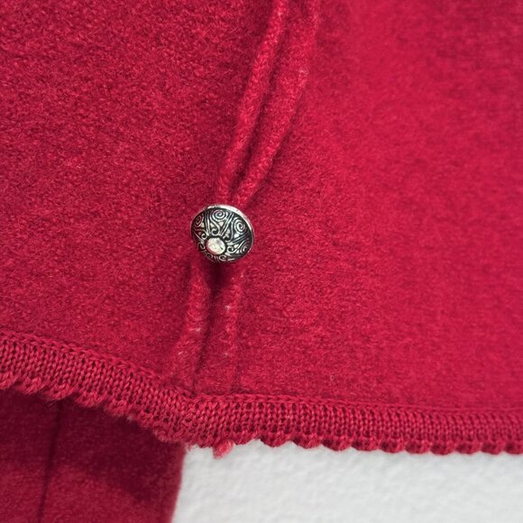 Vintage Geiger Tyrol Red Boiled Wool Puff Sleeve Jacket Made in Austria Size 38 - Picture 10 of 15